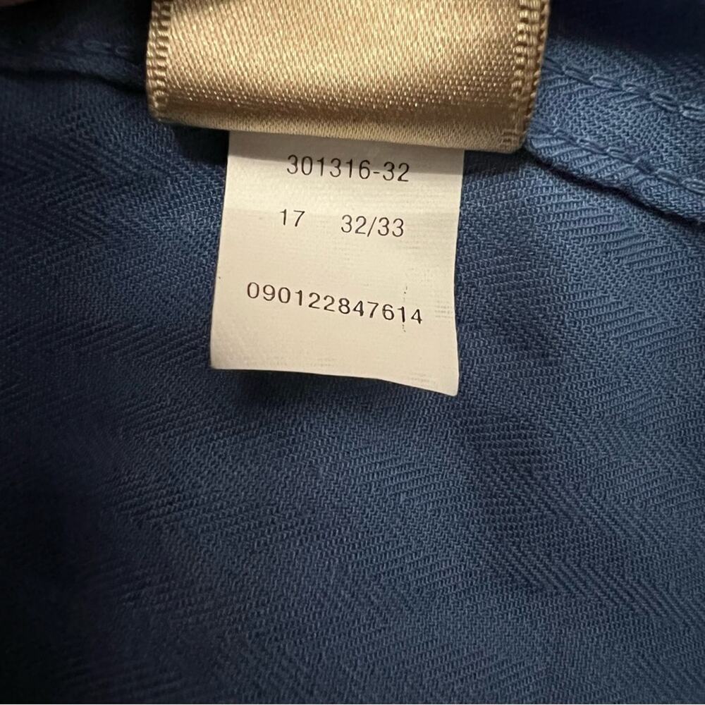 Croft & Barrow Herringbone Twill Weaved Button Down Dress Shirt | Men’s Size 17 - Picture 5 of 6